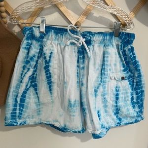 Blanco Drawstring Cotton Shorts